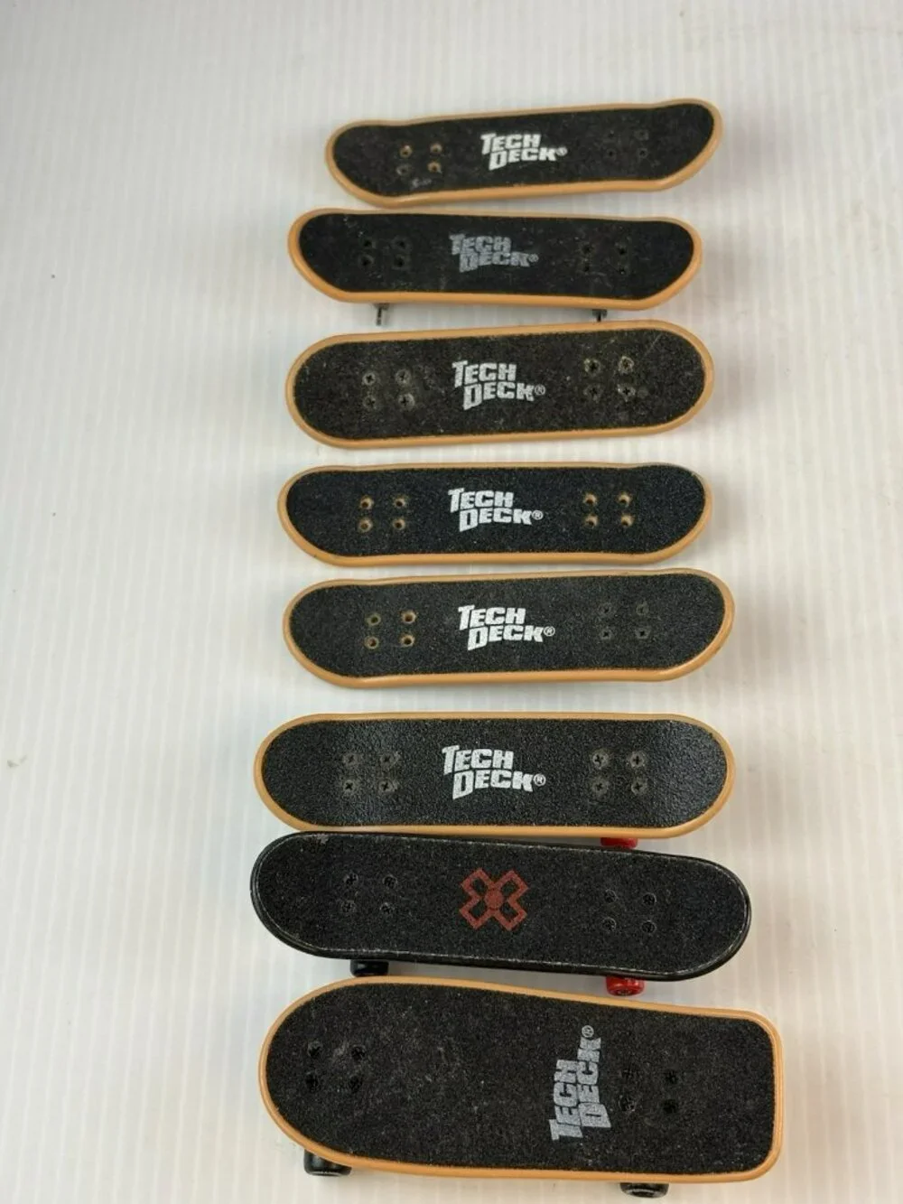 Lot of 8 Y2K Tech Deck Fingerboards Tony Hawk Ronnie Creager Zero Skate AS IS